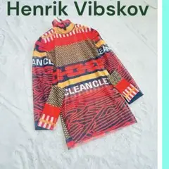 HENRIK VIBSKOV ❤️メッシュ トップスシースルー総柄長袖インナー