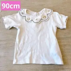 cottoli コトリ　カットソー　半袖　Tシャツ　90cm