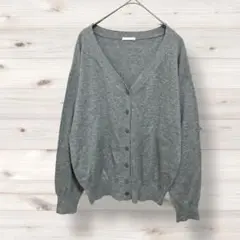 GU カーディガン　Mサイズ　グレー　シンプル　　1030T