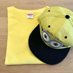 ミニオンキャップとイエローティーシャツセット