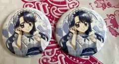ぴちぴちピッチ　和装メイド缶バッジセット　ノエル