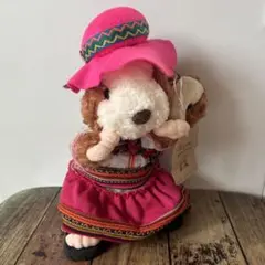 ペルー ぬいぐるみ 民族衣装 ピンク