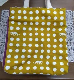 L　Ｗトートバッグ　　帆布　ハンドメイド　双子　ツイン