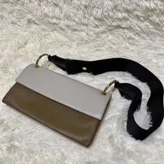 マルニ ショルダーバッグ ビート 2WAY ナッパレザー ホワイト