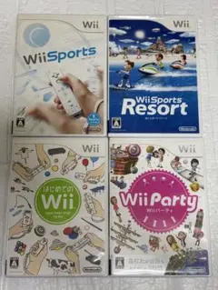 ② ⭐️24時間以内発送⭐️Wiiソフトまとめ売り　4本セット　スポーツ　パーティ