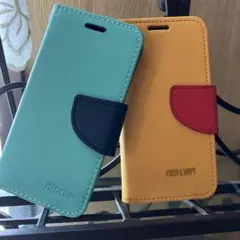 MERCURY 手帳型ケース ミント・イエローセット　iPhone5 5s