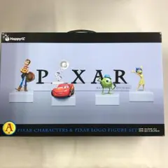 Happyくじ A賞 ピクサーキャラクターズ&ピクサーロゴ フィギュアセット