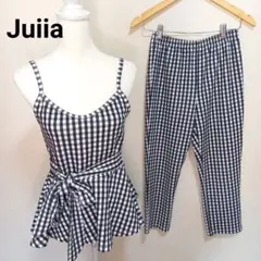 Juiia♥️ルームウェア　キャミチェック　　パンツ