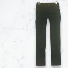 ラエフ♡カジュアルパンツ 黒系 1S チェック柄 スキニー ストレッチ 細身