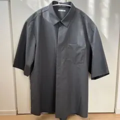 GU メンズ　ドライフライフロントシャツ　グレー　XL