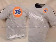 676◆新品【140cm】ライトグレー半袖Tシャツ【76Lubricants】