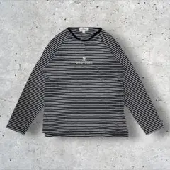 フレンチカジュカル系・courrèges クラシックボーダー長袖Tシャツ
