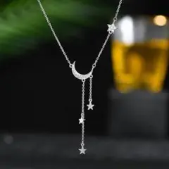 上品 ネックレス　シンプル　高級感　三日月　星 売れ筋♡　レディース