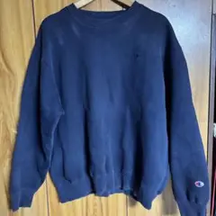 Champion フェード スウェット トレーナー ロゴ刺繍 XL