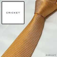 未使用級✨️CRICKET クリケット ネクタイ 橙 オレンジ ソリッド