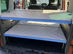 【実質値下げ(送料無料)】カングー専用ベッドキット2段式 ライトブルー/ベージュ カングー2専用ベッドキット メナージュのご紹介 | News & Blog