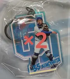 中日ドラゴンズ　木下拓哉選手　オーロラアクリルキーホルダー　ガチャ
