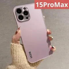 【新品未使用】iPhone15ProMaxケース ライトピンク
