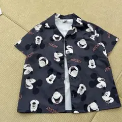 ミッキー総柄半袖シャツ　130 ディズニー　フタフタ