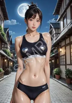 アートポスター A4 AI 美女 グラビア B1016