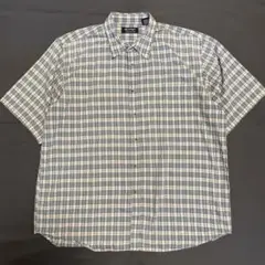 【90's】puritan 半袖チェックシャツ　XLTサイズ