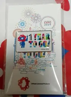 EXPO2025　ミャクミャク　ピンバッジ　大阪万博1 YEAR TO GO !