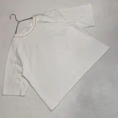 美品★GLACIER カットソー 七分袖 パール装飾 シンプル ゆったり 白 L