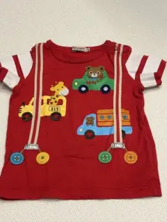 【美品】ミキハウス 半袖Tシャツ 80cm