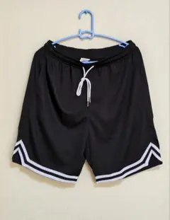 メンズ　バスケットショートパンツ　黒　M(JP-XL)サイズ