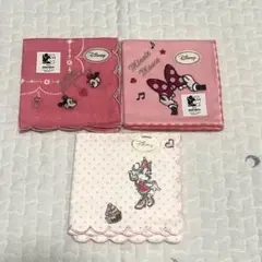 【新品未使用】ディズニー ガーゼハンカチ3枚セット ミッキー ミニー