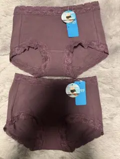 新品・タグ付きスロギーフィットレギュラーショーツ2点セットLサイズ パープル