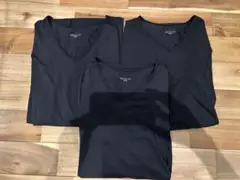 【3点】SilkyFACT長袖クルーネックシャツトップバリュ PEACE FIT