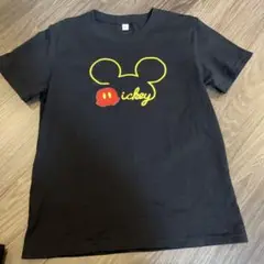 ミッキー風ロゴ Tシャツ 黒 150