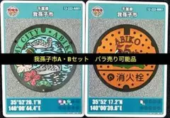 我孫子市　マンホールカードA・B 2枚セット【バラ売り可能品】