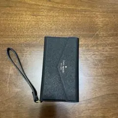 kate spade 手帳型ケース ブラック　iPhonex iphonexs