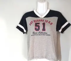 半袖 Tシャツ 130 　グレー　ネイビー　51