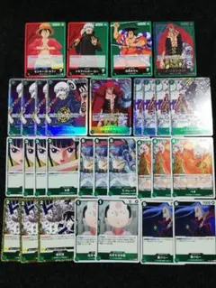 ワンピースカード 緑デッキ ヤマト ルフィ キッド ロー