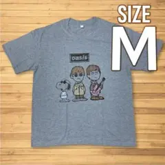 新品未使用★オアシス×スヌーピー Tシャツ サイズM ダークグレー バンドT