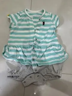 ミキハウス 半袖ロンパース ワンピース型 女の子 70