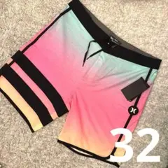 32 Hurley ハーレー メンズ 水着 ピンク グラデーション 新品未使用