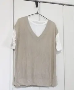 chocol raffine robeショコラフィネローブ　ニットベスト