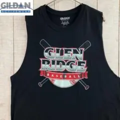 ギルダン　古着　タンクトップ　ノースリーブ カットオフ　アメカジ　ゆるだぼ