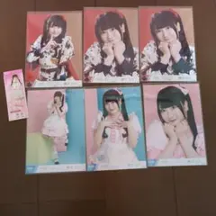 櫻井もも 生写真 6枚セット K-Paletteのコラボステッカー付