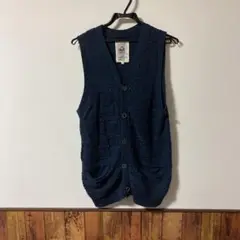ショップTK ベスト 紺色 ほぼ未使用品