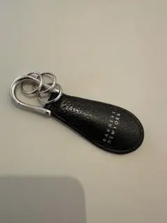 BARNEYS NEW YORK ブラック レザーキーホルダー・靴べら