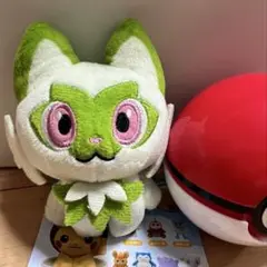 ぬいぐるみバッジ in モンスターボールケース vol.1 ニャオハ