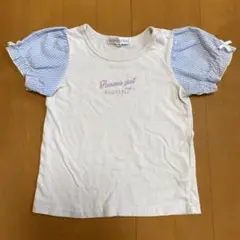 女の子パフスリーブTシャツ 100cm