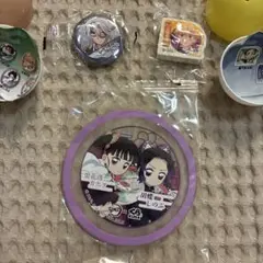 くら寿司　鬼滅の刃　ラバーコースター　コースター&消しゴム＆缶バッジ