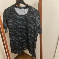 迷彩柄 半袖Tシャツ ブラック/グレー
