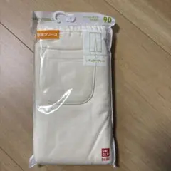 新品！UNIQLOフリースレギンス90cmオフホワイト